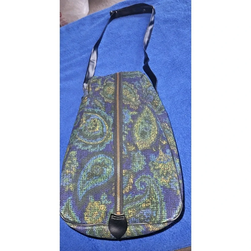 Vintage Paisley Tapestry Print bag Made‎ In Japan Groovy Psychedelic Colors